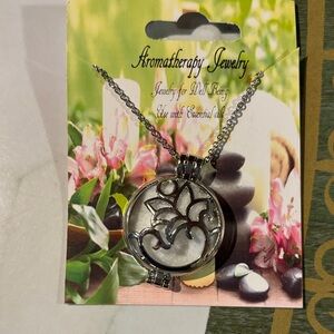 Aromatherapy Silver Pendant Necklace